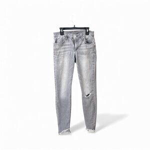 Joe's Jeans Light Gray Distressed Skinny Jeans